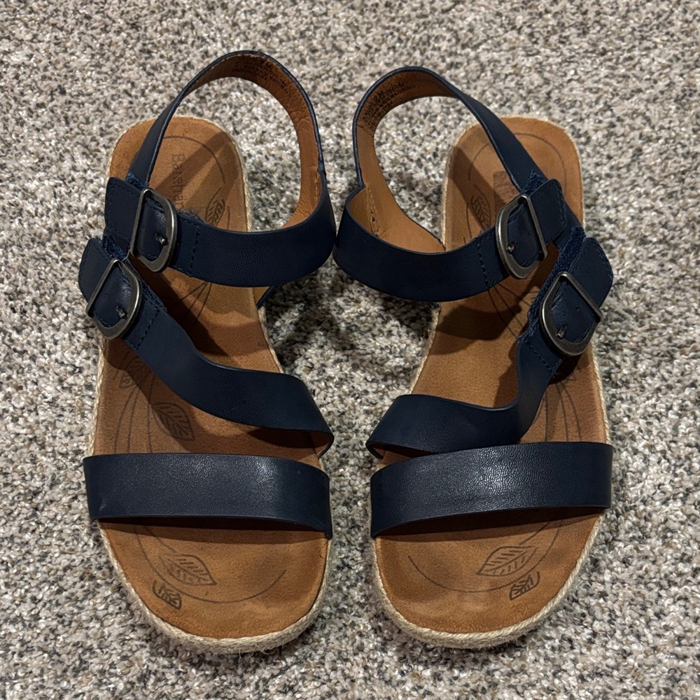 BareTraps Dark Blue Strappy Sandals